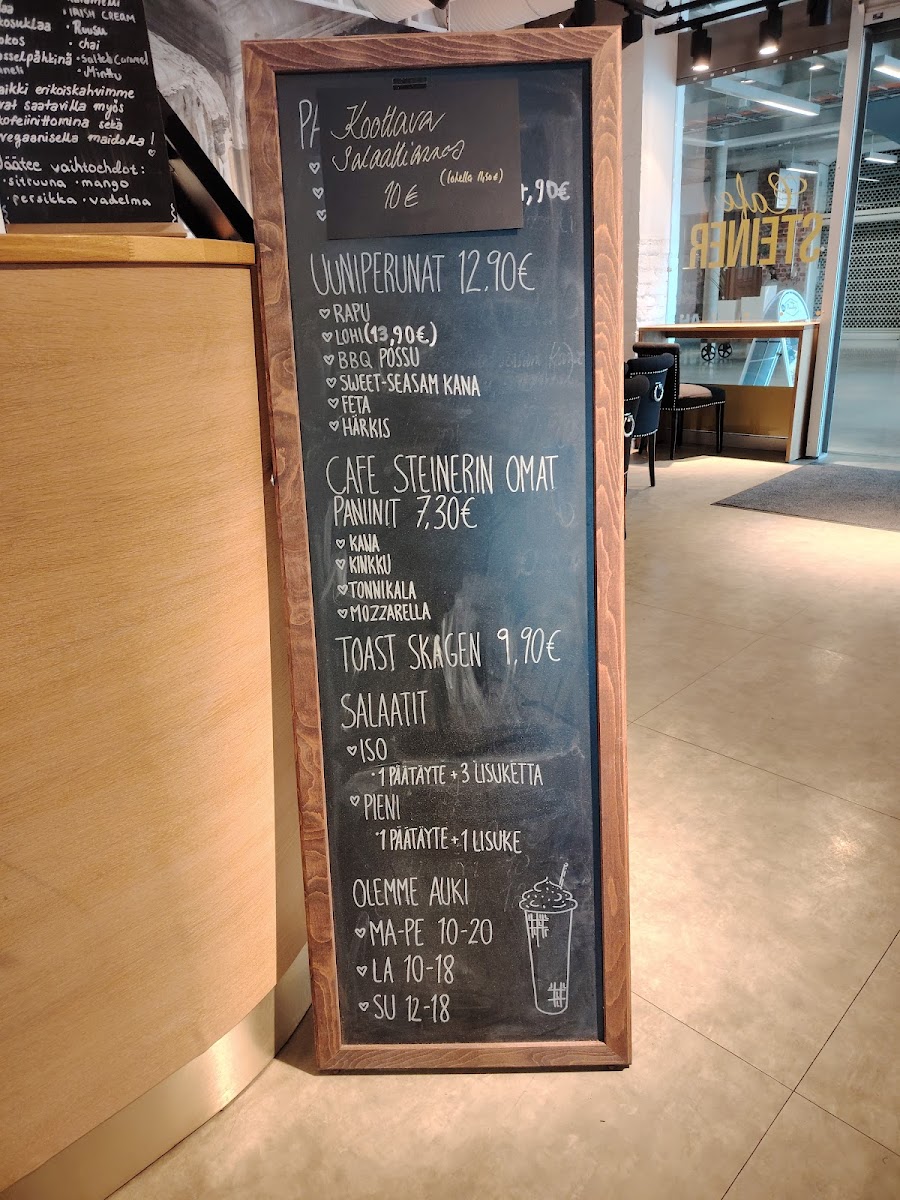 Menu Cafe Steiner Puuvilla-1